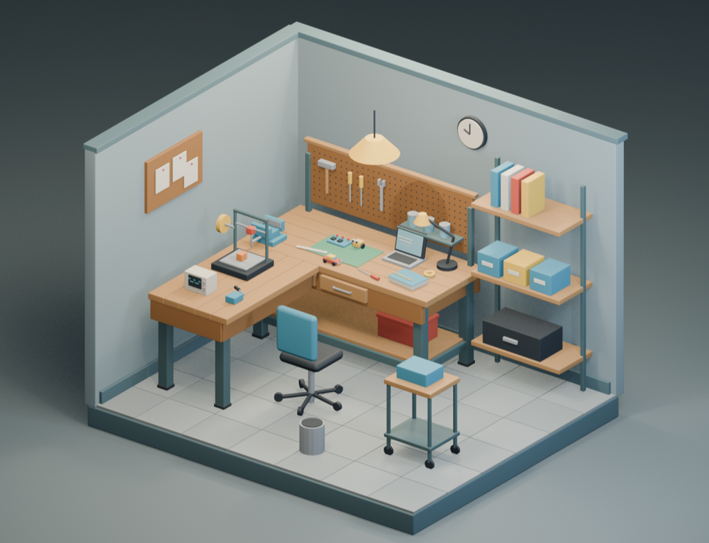 Preview of the workshop while the 3D view loads